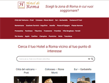 Tablet Screenshot of hoteldiroma.info